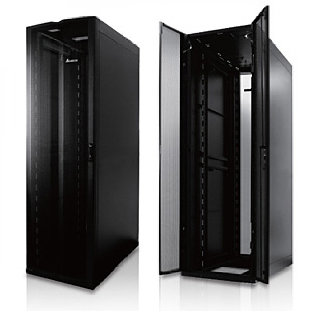 Шкаф Delta телекоммуникационный, Rack 19, 42U, 800*1100*2000 with sides, выдерживаемая статическая нагрузка 1100кг 3313022200 3313022200