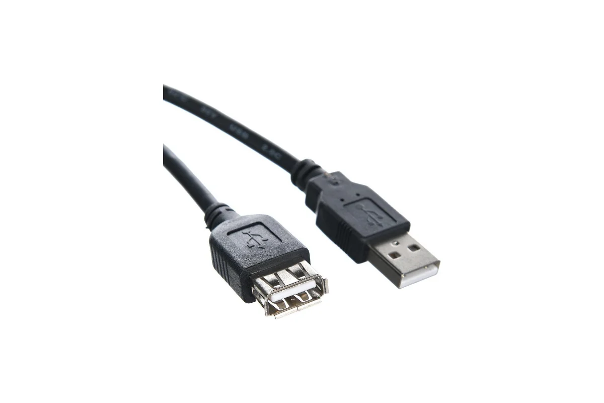 Кабель удлинительный Telecom USB2.0 <Am-->Af> 1,5 м черный  TUS6990-1.5M TUS6990-1.5M