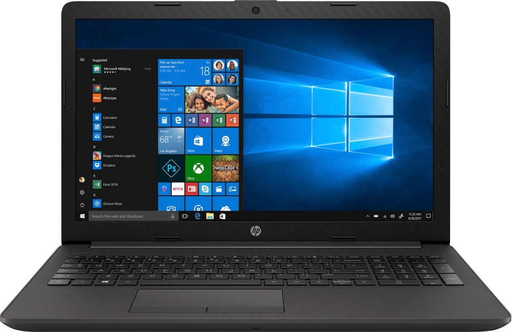 Ноутбук HP 250 G7 N4020 2300 МГц 15.6" 1920x1080 4Гб SSD 256Гб нет DVD Intel UHD Graphics встроенная DOS темно-серебристый 1F3J4EA 1F3J4EA