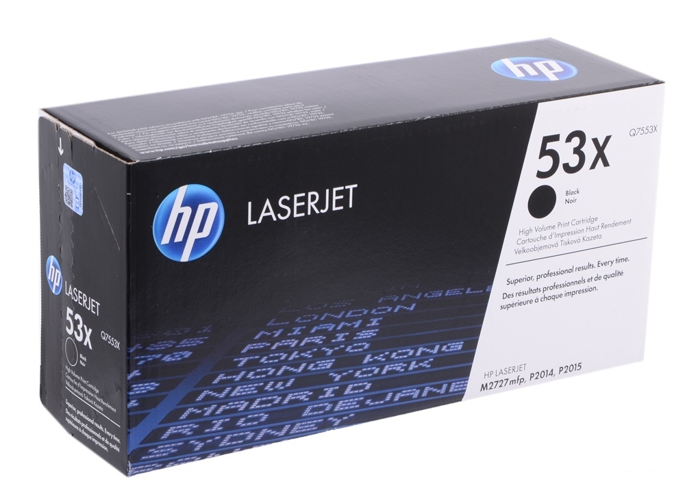 Картридж HP Q7553X (LJ P2015)  7000 страниц, черный Q7553X