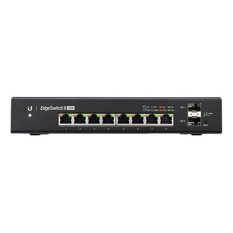 Коммутатор Ubiquiti EdgeSwitch (8UTP 10/100/1000Mbps PoE+, 2SFP)(ES-8-150W) ES-8-150W #1