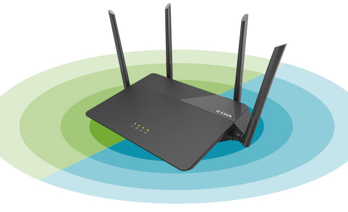 Маршрутизатор D-Link Wireless AC1900 3x3 MU-MIMO Dual-band Gigabit Router with 1 10/100/1000Base-T WAN port, 4 10/100/1000Base-T LAN ports DIR-878/RU/R1B DIR-878/RU/R1B