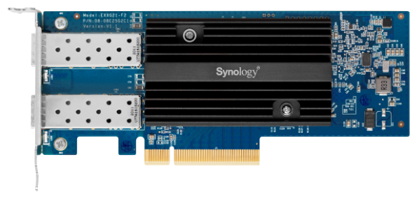 Сетевой адаптер Synology 25 Gigabit Dual port SFP+ PCIe 3.0 x8 adapter (incl LP and FH bracket) E25G21-F2 E25G21-F2
