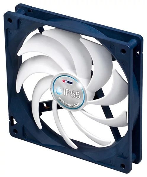 Вентилятор TITAN  140x140x25mm 3-pin 29dB 197gr Ret TFD-14025H12B/KW(RB) TFD-14025H12B/KW(RB)