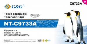Тонер-картридж G&G пурпурный для HP Color LaserJet 5550 (12000 стр) NT-C9733A NT-C9733A