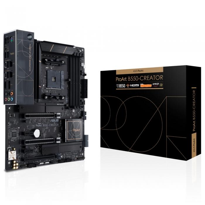 Материнская плата ASUS PROART B550-CREATOR AM4 ATX 4xDDR4 3xPCIEx16 2xPCIEx1 2xM.2 HDMI 2xUSBC 2x2.5GLAN PROART B550-CREATOR PROART B550-CREATOR