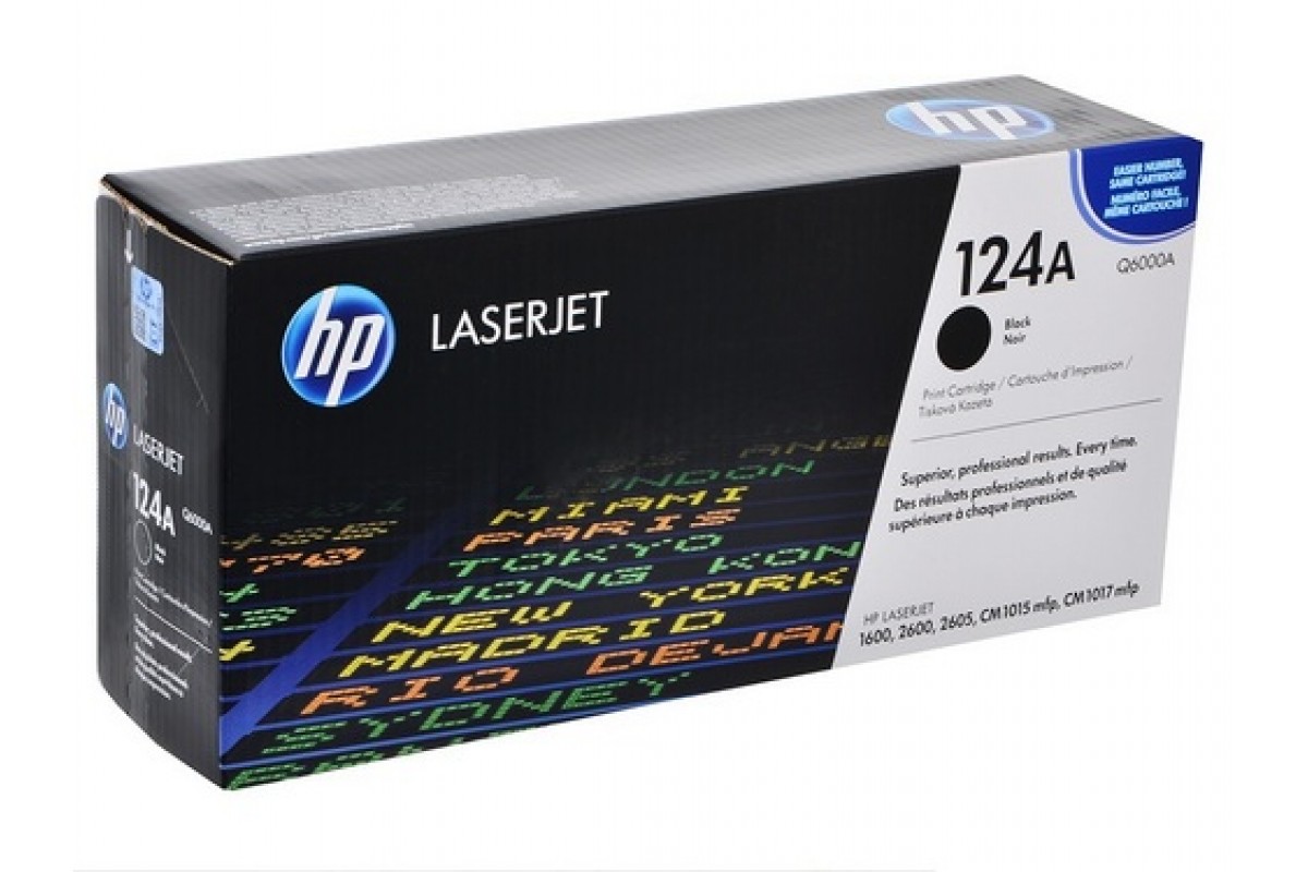 Картридж HP Q6000A для HP Color LaserJet 2600n/1600/2605, черный, 2500 стр. Q6000A