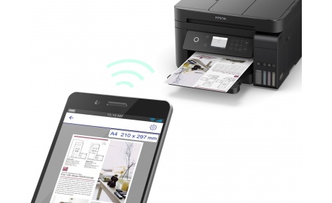 МФУ Epson L6170 Фабрика Печати А4, 4 цв., копир/принтер/сканер, ADF, Duplex, Ethernet, USB, WiFi C11CG20404 C11CG20404