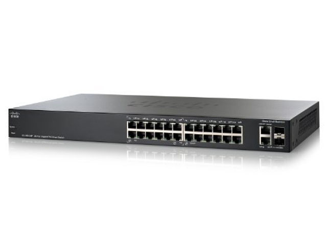 Коммутатор Linksys 24-портовый коммутатор с PоE 24-Port 10/100 PoE Smart Switch SLM224PT-EU SLM224PT-EU