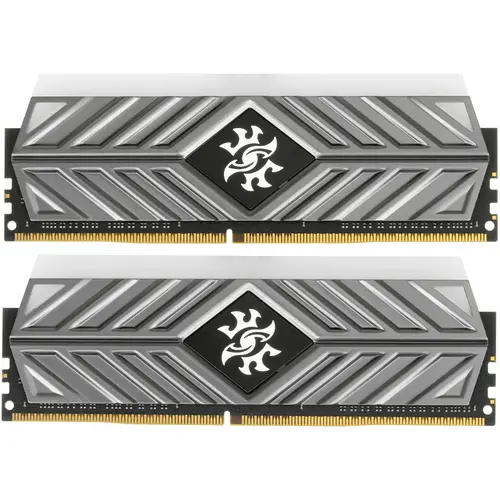 Модуль памяти ADATA 32GB DDR4 3200 DIMM SPECTRIX D41 RGB Grey Gaming Memory Non-ECC, CL16, 1.35V, 1024x8, Kit (2x16GB), RTL (468345) AX4U3200316G16-DT41 AX4U3200316G16-DT41
