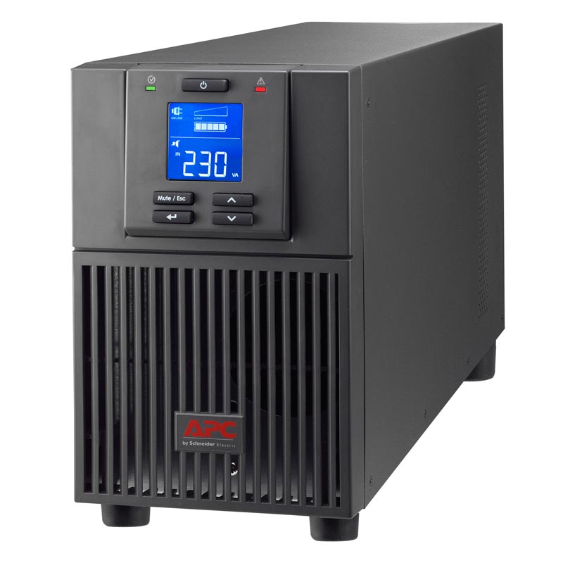 Источник бесперебойного питания APC Easy UPS SRV 2000VA, On-Line, 1.6 kWatt, 2.0 kVA, (4) IEC 320 C13, black, DB-9 RS-232, SmartSlot™ SRV2KI SRV2KI