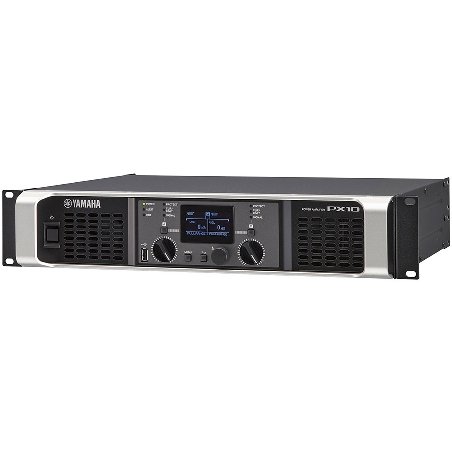 Усилитель мощности Yamaha PX10 со встроенным DSP, 2 х 1000 Вт (8 Ом) / 1200 Вт (4 Ом) ZG69670 ZG69670