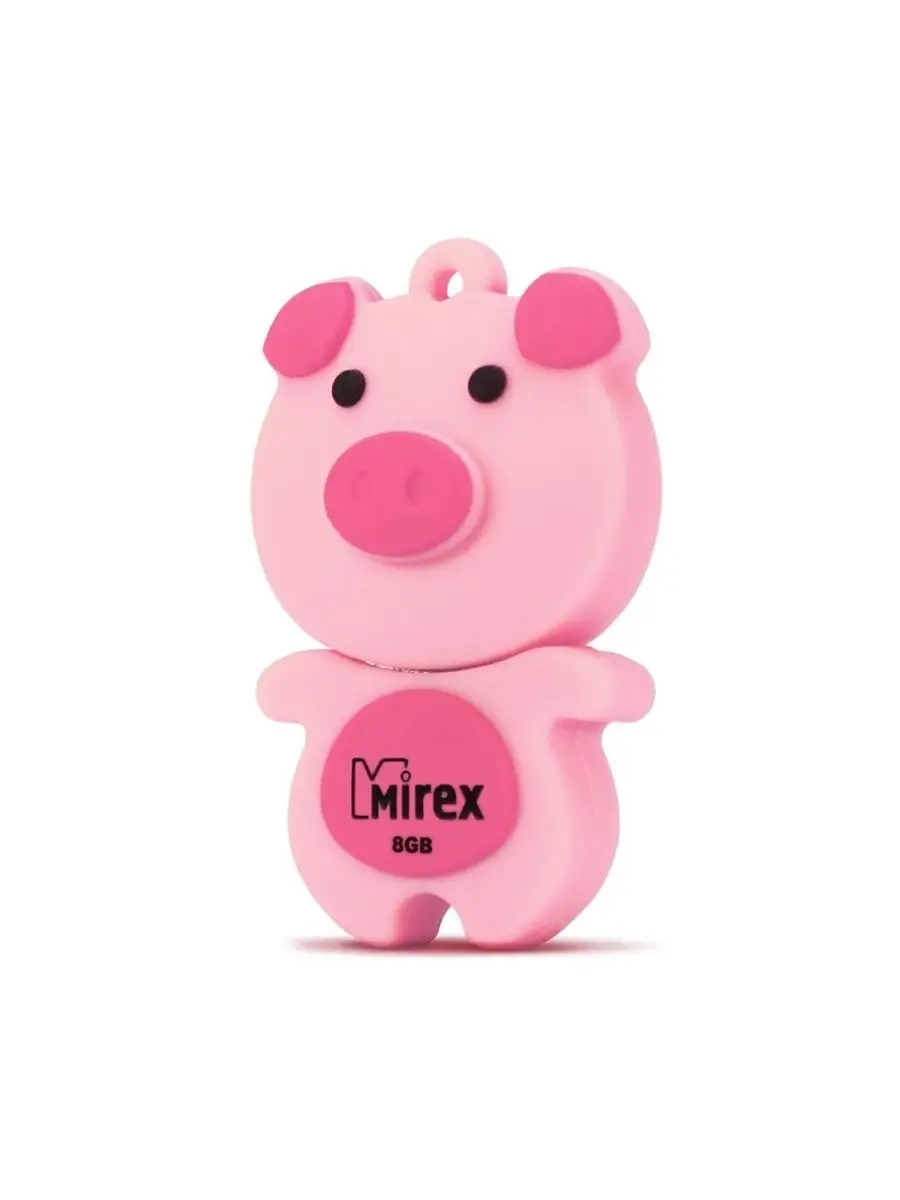 Флеш накопитель Mirex 13600-KIDPIP08 8GB,Pig,USB 2.0,розовый 13600-KIDPIP08 13600-KIDPIP08