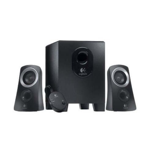 Акустическая система Logitech Speaker System 2.1 Z-313, 2*5+15W, 48-20000Hz, line in/out , Wired Control Pod, Black 980-000413 980-000413
