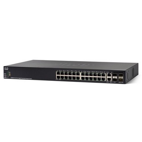 Коммутатор Cisco SG350X-24MP 24-port Gigabit POE Stackable Switch SG350X-24MP-K9-EU SG350X-24MP-K9-EU