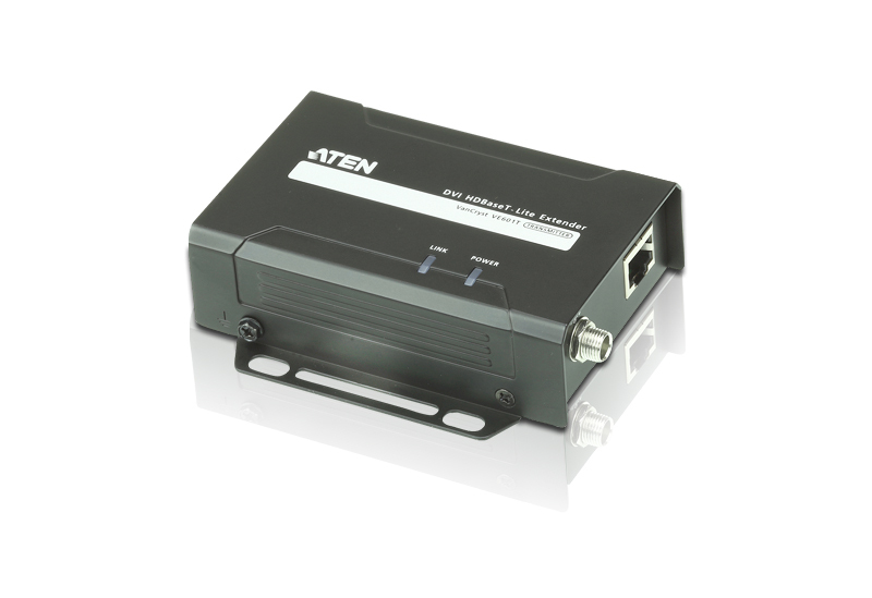 Удлинитель ATEN DVI HDBaseT-Lite, 70 м., 1xUTP Cat5e, DVI-D+RJ45, F, без шнуров, Б.П. 220> 5V VE601T-AT-G VE601T-AT-G