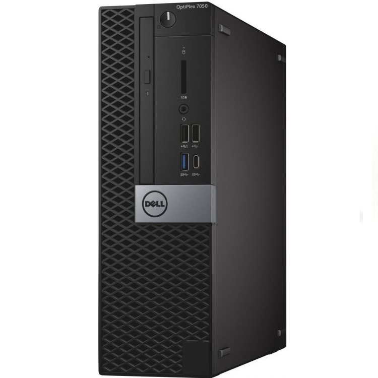 Компьютер Dell OptiPlex 7050 SFF  i7-7700 (3.6 MHz, 8M, QC), 8GB (2x4GB) 2400MHz DDR4, 1TB SATA 7.2k rpm 6Gbps Entry 3.5in Cabled HD, DVD+ (7050-8336) 7050-8336