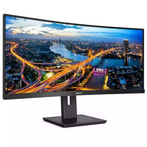 Монитор Philips 34" изогнутый 3440x1440 100Гц VA W-LED 21:9 5ms(GtG) HDMI DP USB-C USB-B 4*USB3.2 RJ45 80M:1 3000:1 178/178 300cd Tilt Speakers Black 346B1C/00 346B1C/00