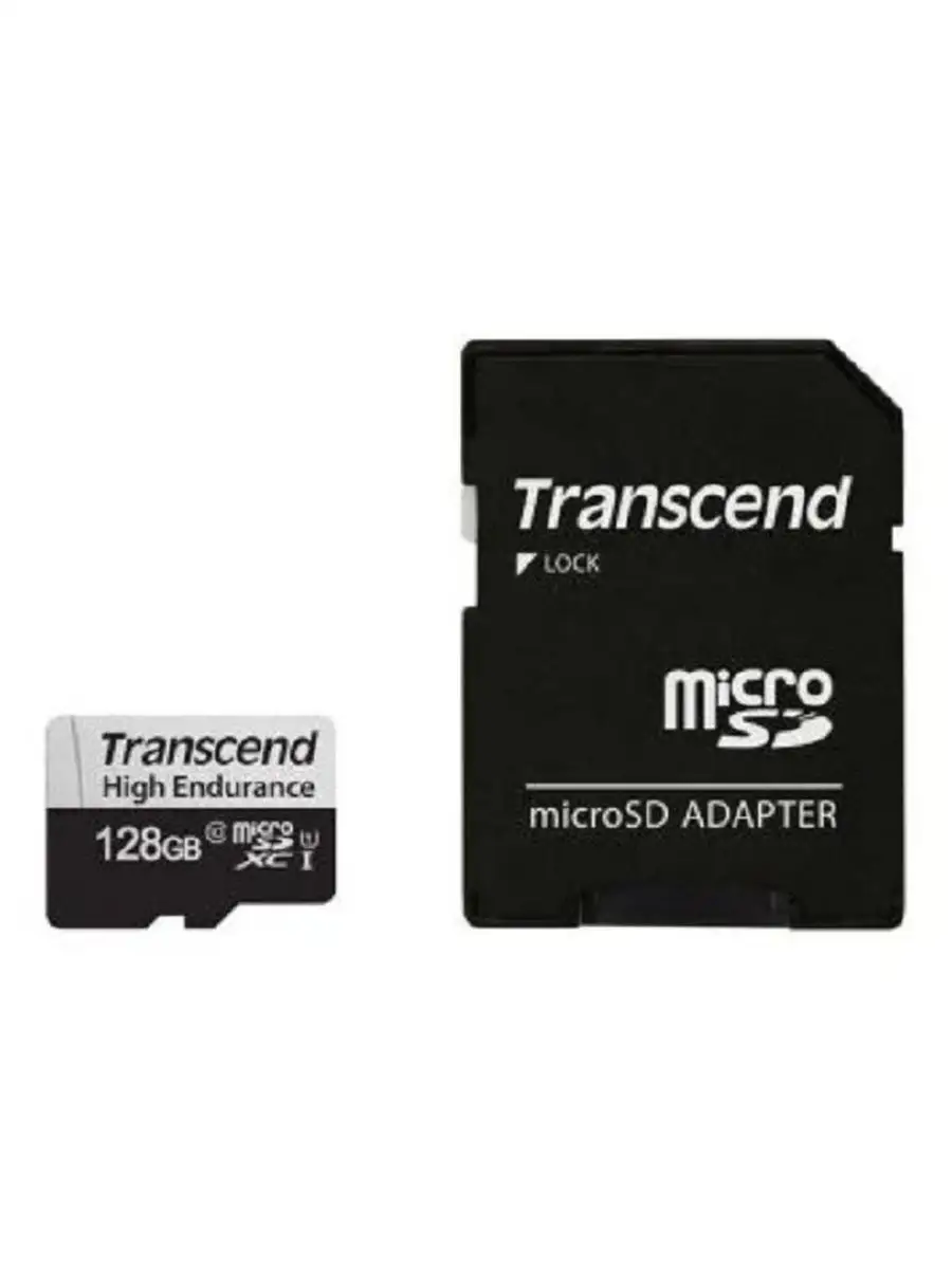 Карта памяти Transcend TS128GUSD350V 128GB,microSDXC,U1,High Endurance TS128GUSD350V TS128GUSD350V