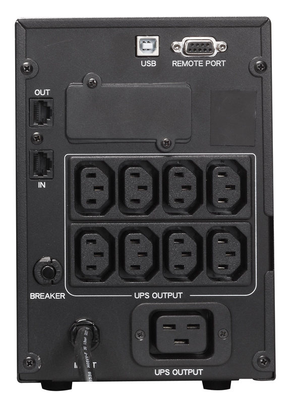 Источник бесперебойного питания Powercom SMART KING PRO+, Интерактивная, 1500 ВА / 1200 Вт, Tower, IEC, LCD, Serial+USB, USB, SmartSlot SPT-1500-II-LCD SPT-1500-II-LCD
