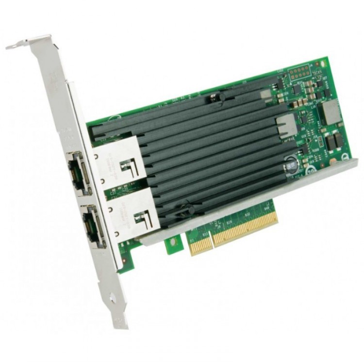 Сетевой адаптер Dell EMC Intel X540 Dual Port 10G BASE-T Server Adapter - Kit, Cu, Low Profile PCIE 540-BBDT 540-BBDT