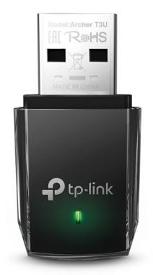 Сетевой адаптер TP-Link WiFi Archer T3U USB 3.0 (ант.внутр.) 1ант. ARCHER T3U ARCHER T3U