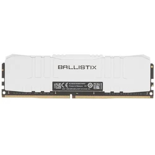 Модуль памяти Crucial Ballistix DDR4 16Gb 3200 Mhz pc- 25600 White BL16G32C16U4W BL16G32C16U4W