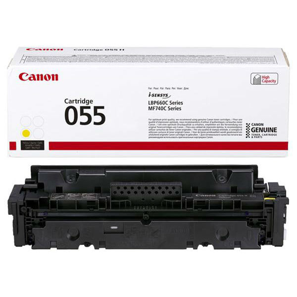 Тонер-картридж Canon желтый CRG 055 Y (2100 стр.) для LBP66x/MF74x 3013C002 3013C002