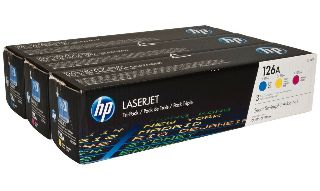 Комплект картриджей (CMY) 126A HP LaserJet Pro CP1025/CP1025NW CF341A #2