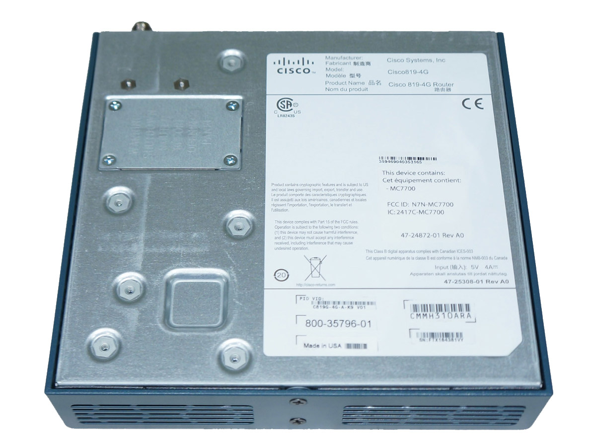 Маршрутизатор Cisco C819G-4G-G-K9 C819G-4G-G-K9