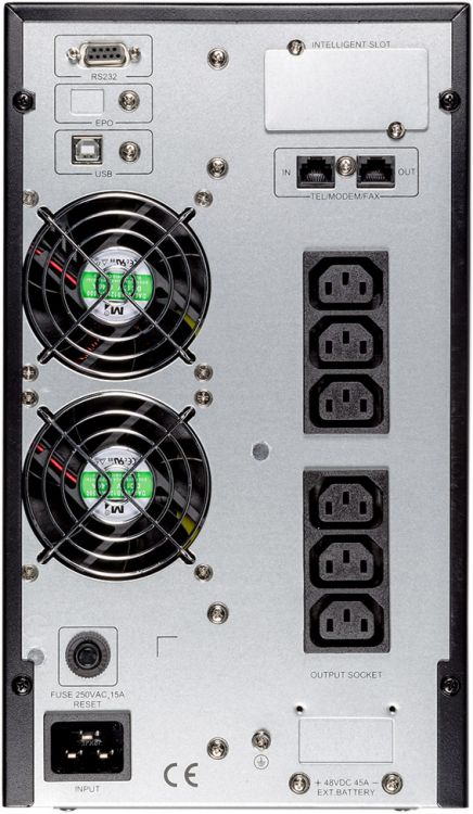 Источник бесперебойного питания Irbis Online  2000VA/1800W, LCD,  6xC13 outlets, USB, RS232, SNMP Slot, Tower ISL2000ETI ISL2000ETI