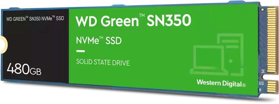 Твердотельный накопитель WD PCI-E x4 480Gb WDS480G2G0C Green SN350 M.2 2280 WDS480G2G0C WDS480G2G0C