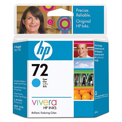 Картридж струйный HP №72 голубой для HP DJ T610/T1100 (69мл) C9398A C9398A
