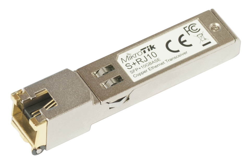 Модуль Mikrotik S+RJ10 SFP+ 10/100/1000M/2.5G/5G/10G copper module  S+RJ10 S+RJ10