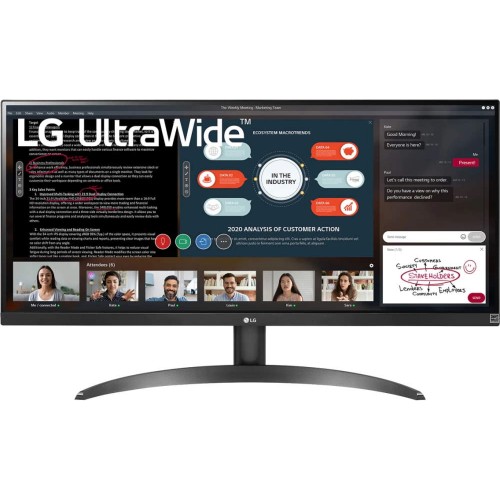 Монитор LG 29" UltraWide 29WP500-B черный IPS LED 21:9 (Ultrawide) HDMI матовая 250cd 178гр/178гр 2560x1080 FHD 5.2кг 29WP500-B.AEU 29WP500-B.AEU