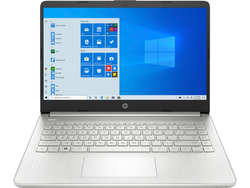 Ноутбук HP 14s-fq1020ur 14"(1920x1080 IPS)/AMD Ryzen 3 5300U(2.6Ghz)/8192Mb/256PCISSDGb/noDVD/Int:AMD Radeon Integrated Graphics/Cam/WiFi/41WHr/war 1y/Natural silver /WinHome + RU kbd 4Z956EA 4Z956EA
