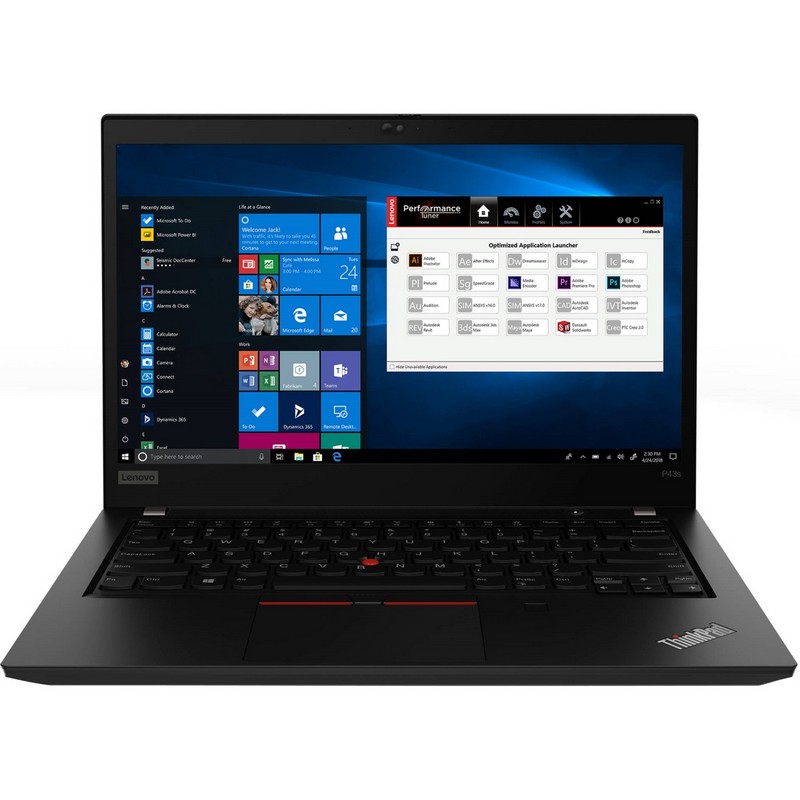 Ноутбук Lenovo ThinkPad P43s 14 FHD(1920x1080)IPS AG, i7-8665U,16GB Soldered+16GB DDR4 2400 SoDIMM,1TB SSD M.2, Quadro P520,NoWWAN,WiFi,BT,TPM,FPR,IR Cam,65W USB-C, 3Cell 50Wh, Win 10 Pro64-RUS, 3Y OS 20RJS09R00 20RJS09R00
