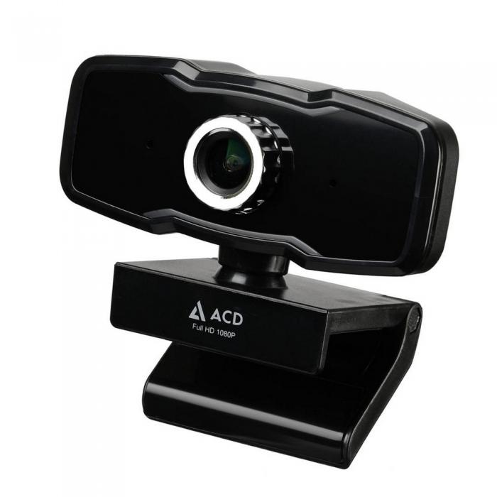 Веб-камера ACD -Vision UC500 CMOS 2МПикс, 1920x1080p, 30к/с, микрофон встр., USB 2.0, универс. крепление, черный корп. RTL ACD-DS-UC500 ACD-DS-UC500 #2