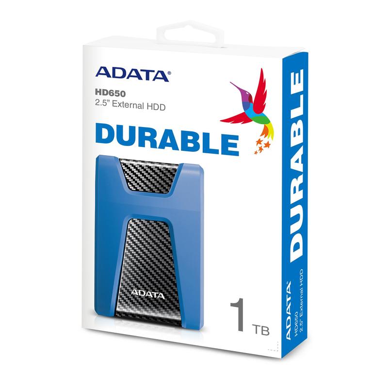 Внешний жёсткий диск ADATA AHD680-1TU31-CBL 1Tb,USB 3.0,HD680 DashDrive,Durable,2.5",синий AHD680-1TU31-CBL AHD680-1TU31-CBL