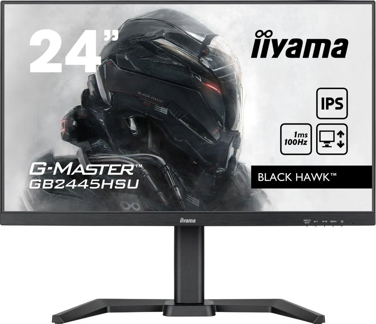 Монитор iiYama  24" IPS 1920x1080 100Hz 1ms 250cd HDMI DisplayPort USB M/M HAS GB2445HSU-B1 GB2445HSU-B1