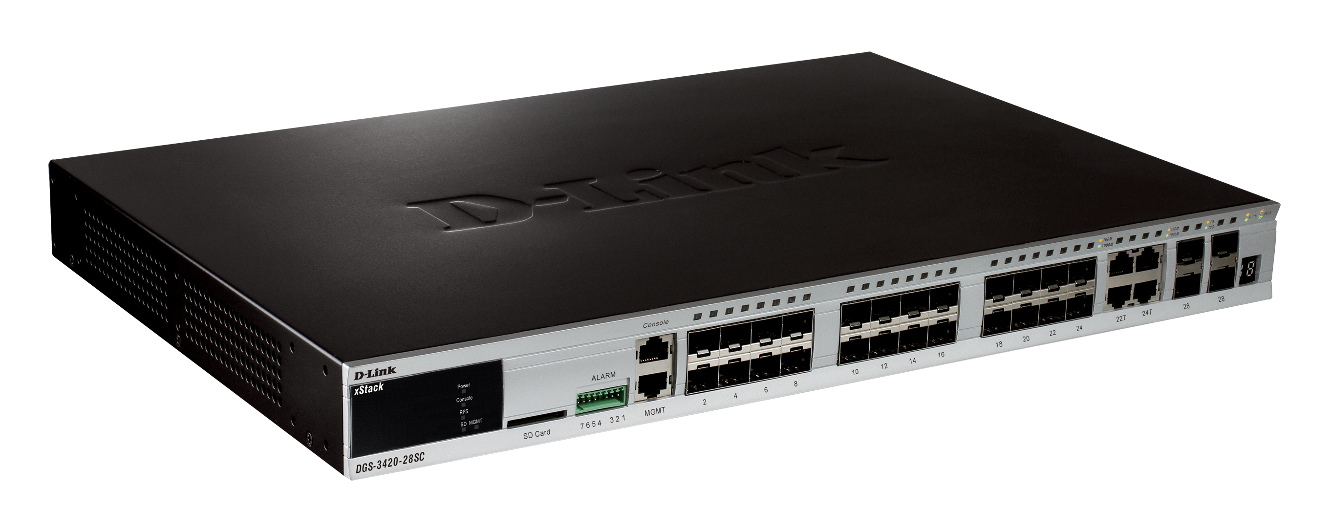 БУ Коммутатор D-link DGS-3420-28SC  L2 управляемый 20х GigaSFP, 4xCombo, 4xSFP+(DGS-3420-28SC/B1A) БУ DGS-3420-28SC/B1A