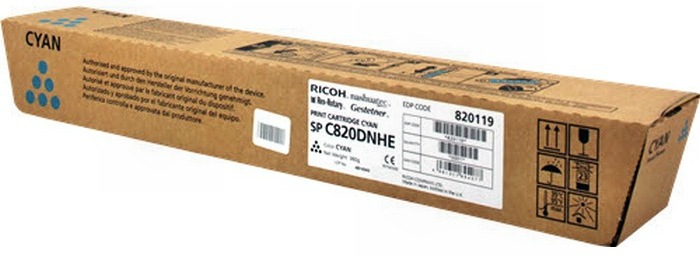 Принт-картридж голубой тип SPC820DNHE для Ricoh Aficio SPC820DN/C821DN (15000стр)(820119) 820119