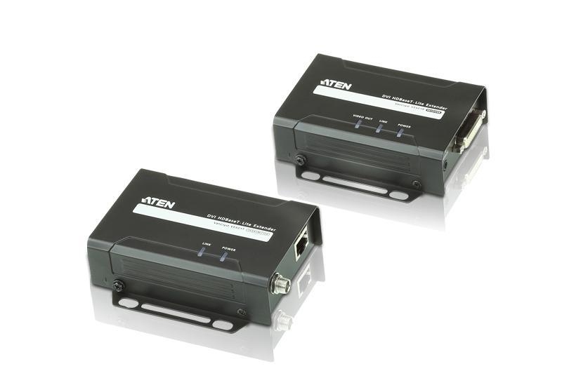 Удлинитель ATEN DVI HDBaseT-Lite, 70 м., 1xUTP Cat5e, DVI-D+RJ45, F, без шнуров, 2xБ.П. 220> 5V VE601-AT-G VE601-AT-G