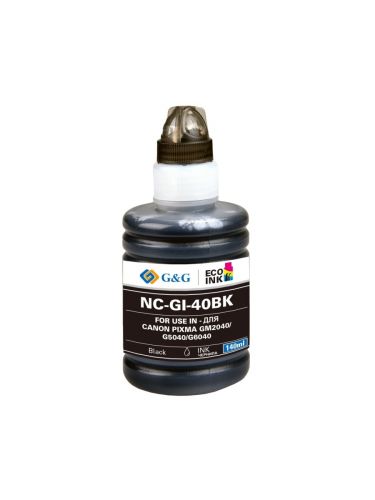 Чернила G&G черные для Canon Pixma 5040/6040 140 ml NC-GI-40BK NC-GI-40BK