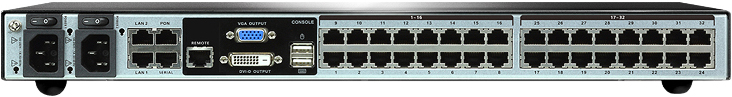 KVM переключатель ATEN 3>32 порта PS/2;USB;SUN;RS232, без доп. модулей KN2132VA-AX-G KN2132VA-AX-G