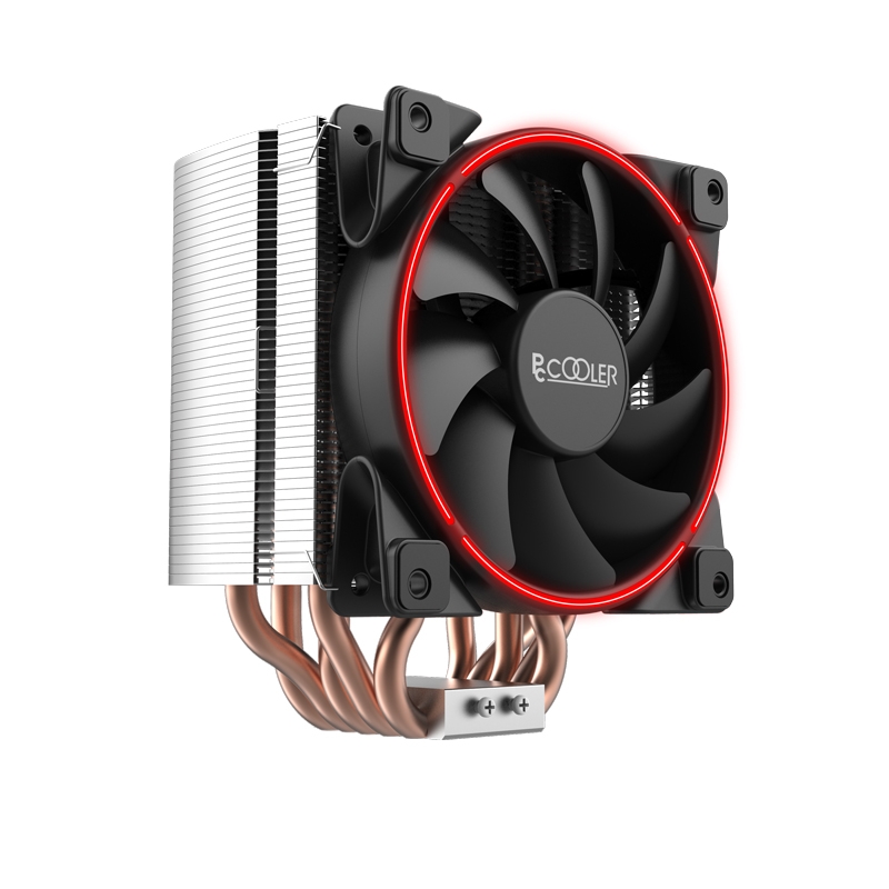 Вентилятор PCCooler GI-H58U CORONA R LGA2066/2011/1366/115X/775/AM4/3/3+/AM2/2+/FM1/2/2+ (10 шт/кор, TDP 240W, 120mm PWM SilentPro Red LED FAN, 5 тепловых трубок 8мм, 1000-1800RPM, 26,5dBa) GI-H58U CORONA R GI-H58U CORONA R