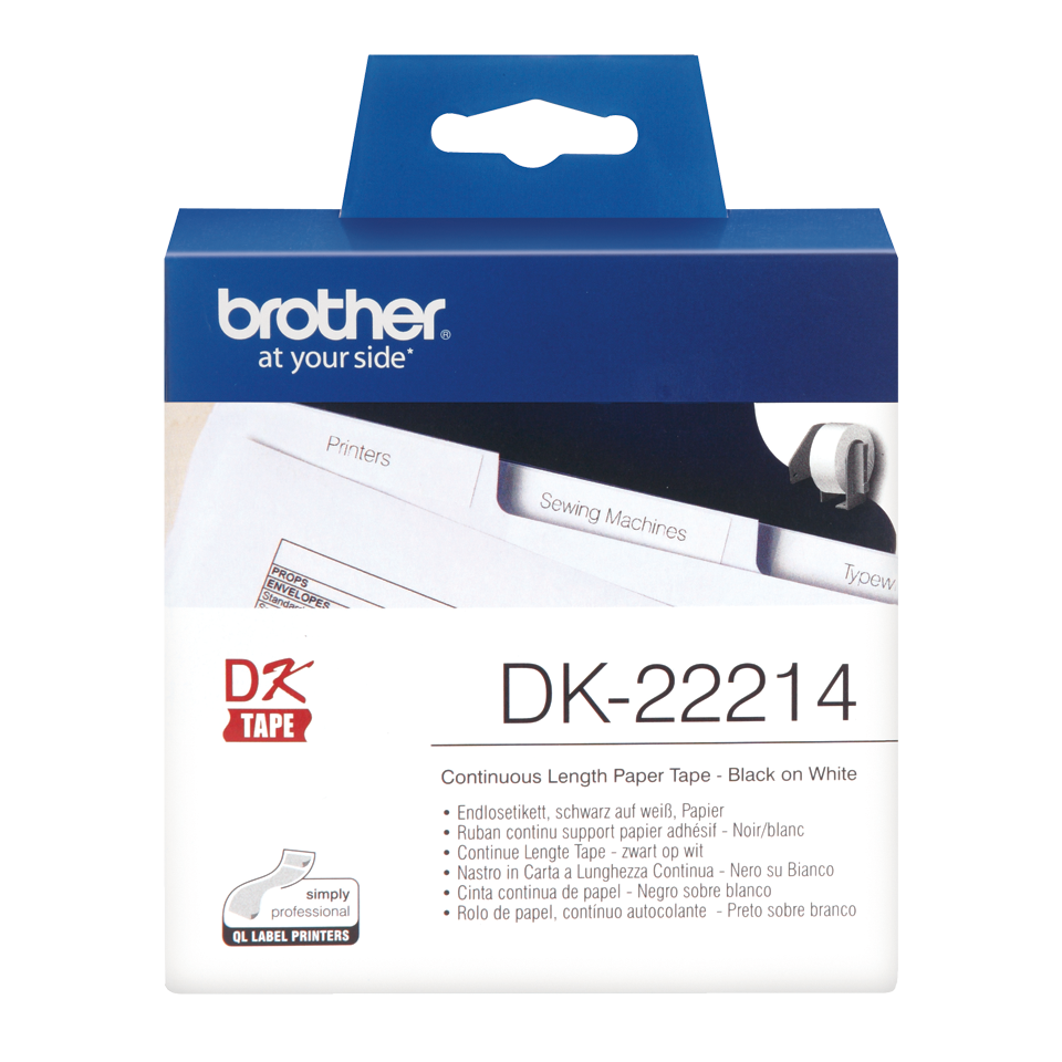 Наклейка Brother DK22214 адресная Continuous Paper Labels 12ММ DK22214 DK22214 #4