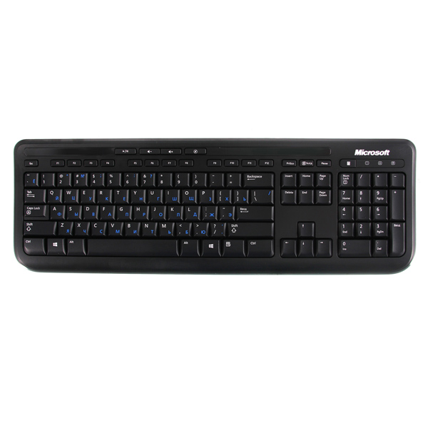 Клавиатура Microsoft Wired Keyboard 600, 104+5кн., водостойкая, черный, USB (ANB-00018) ANB-00018 #2