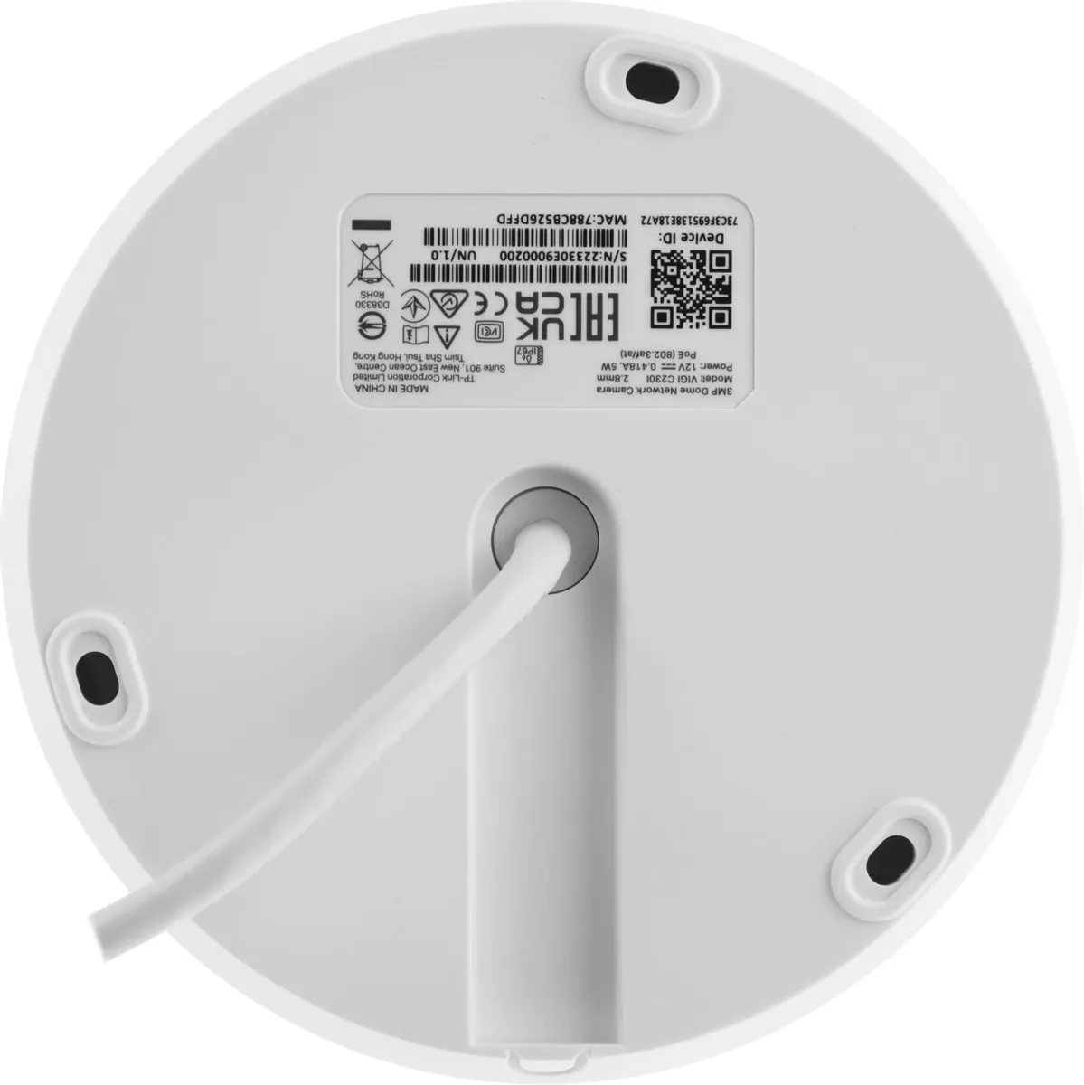 Камера IP TP-Link уличная купольная 2 Мп, ИК подсветка 30м, H.265+, PoE, 114 × 58 × 114 мм  VIGI C230I(2.8mm) VIGI C230I(2.8mm)