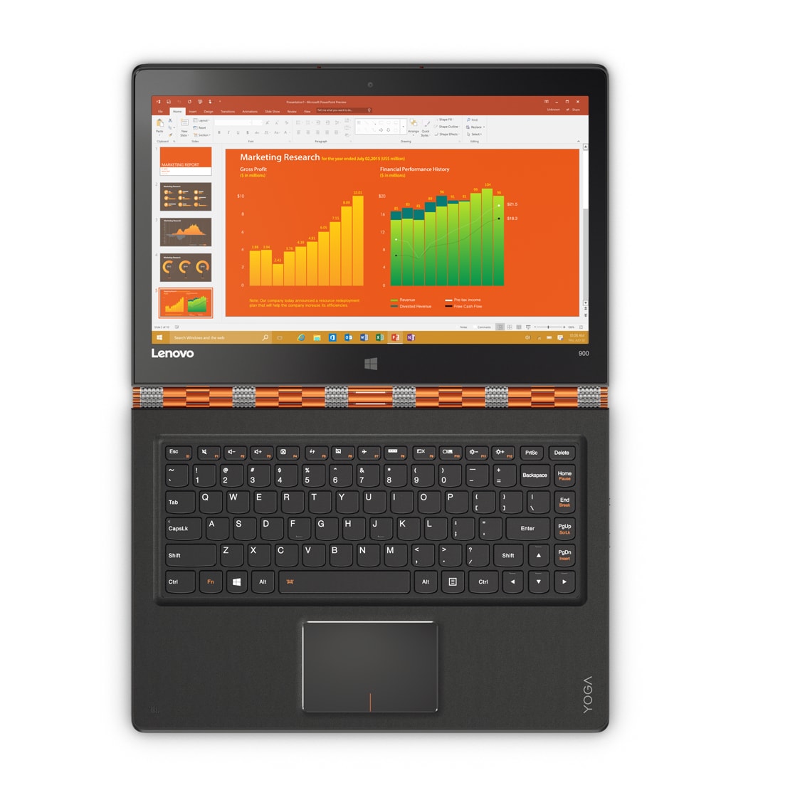 Ноутбук Lenovo Yoga 900-13ISK2 13.3'' QHD+(3200x1800) GLARE/TOUCH/Intel Core i7-6560U 2.20GHz Dual/8GB/256GB SSD/GMA HD540/noDVD/no3G/WiFi/BT4.0/1.0MP/4in1/4cell/1.29kg/W10/1Y/ORANGE 80UE006MRK